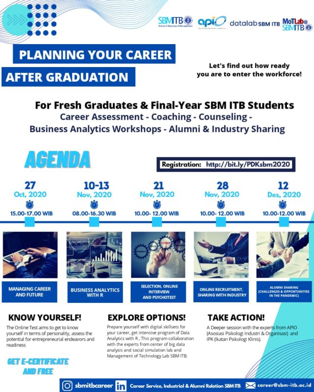 SBM ITB Career Planning 2020: Preparing Graduates for Competition and the Data Era